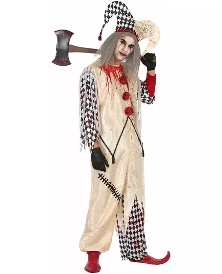 Déguisement arlequin ensanglanté homme