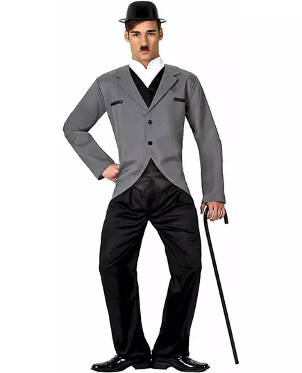 Déguisement charlot danseur des rues homme, Taille: Medium/Large