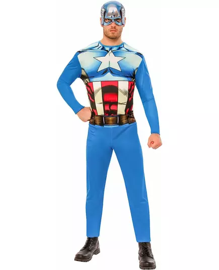 Captain America™ kostuum voor volwassenen, Maat: Large