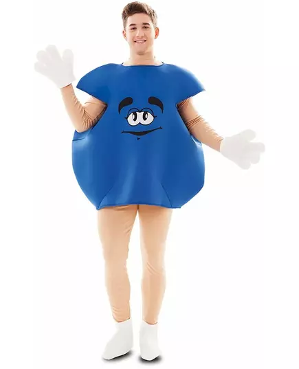 Déguisement de bonbon bleu adulte
