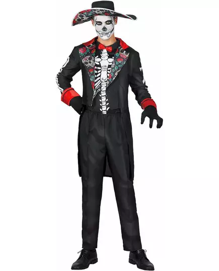 Déguisement dia de los muertos homme