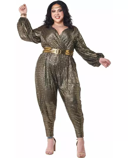 Disco queen vermomming grote maat vrouwen, Maat: X-Large (44/46)