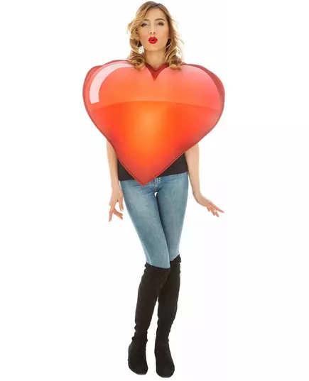 Emoji™ hart kostuum voor volwassenen
