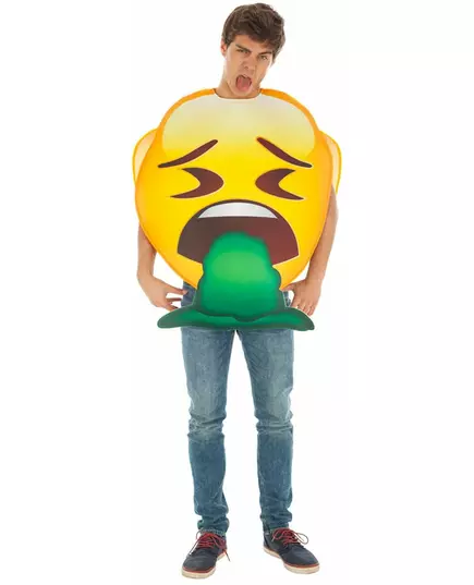 Déguisement Emoji vomito™ adulte