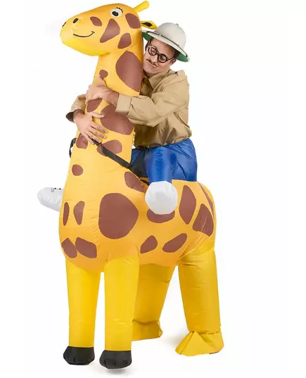 Déguisement girafe gonflable adulte
