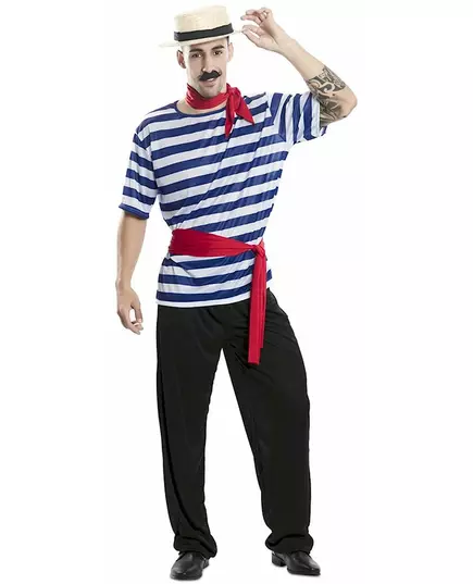 Déguisement gondolier adulte, Taille: Medium/Large (52)