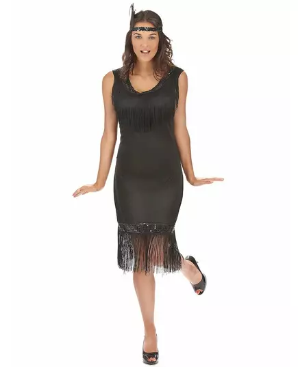 Déguisement grande taille robe Charleston noire femme