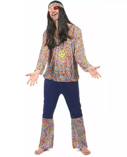 Déguisement hippie motif psychédélique homme