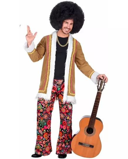 Déguisement hippie woodstock homme, Taille: Small