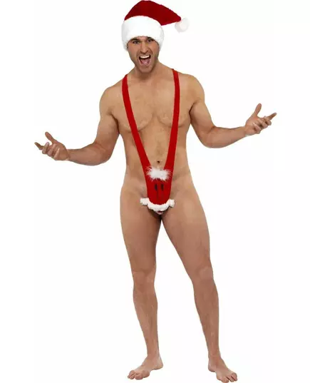 Mankini humoristique Père Noël homme