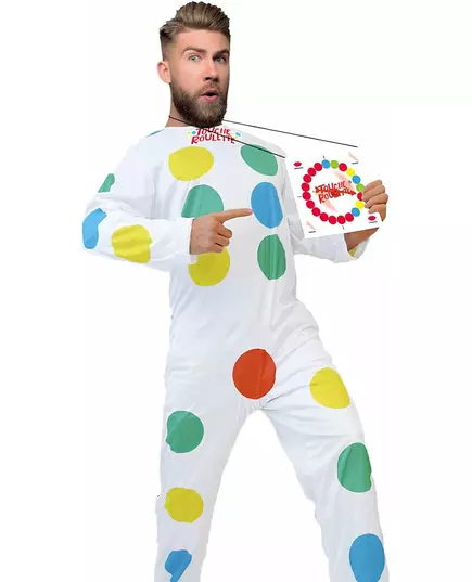 Humoristisch roulette-kostuum voor volwassenen