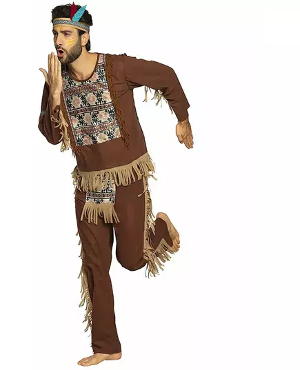 Wijze indiaan kostuum voor mannen, Maat: Medium/Large (50/52)