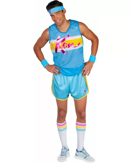 Ken™ aerobic vermomming voor mannen, Maat: Medium/Large