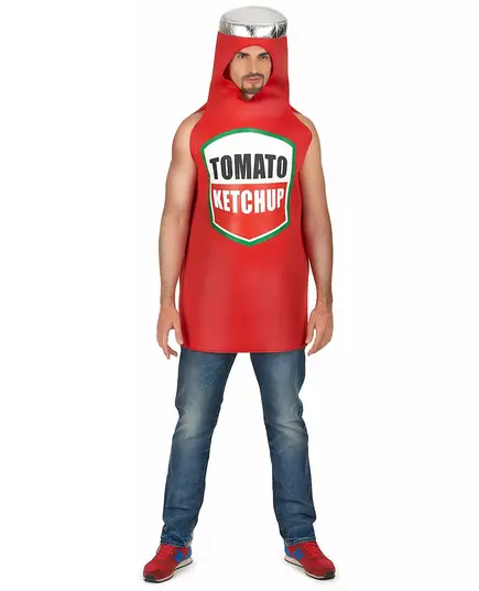 Tomaten ketchup kostuum voor volwassenen