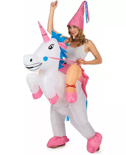 Déguisement licorne gonflable adulte
