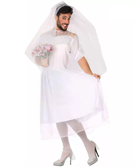 Humoristische bruid kostuum voor mannen