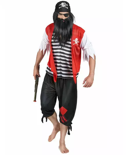 Zwartbaard piraten outfit voor mannen