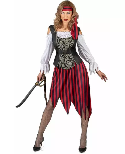 Déguisement Pirate gipsy femme, Taille: Small