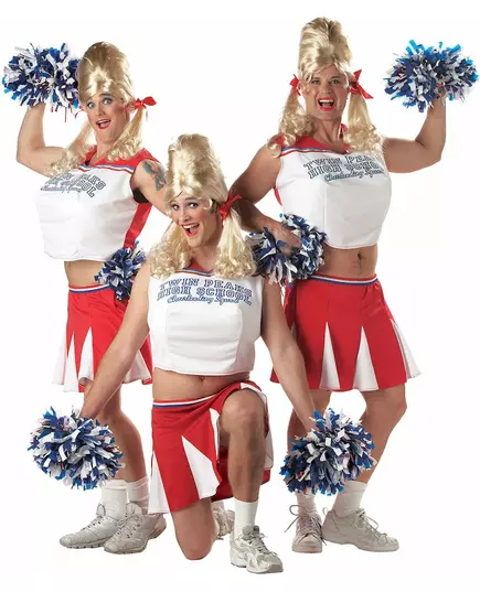 Déguisement PomPom Girl Humoristique pour adulte