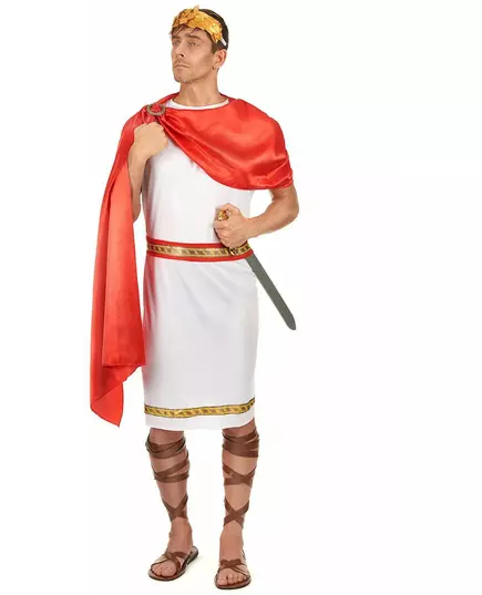 Déguisement Romain avec couronne homme, Taille: Medium/Large