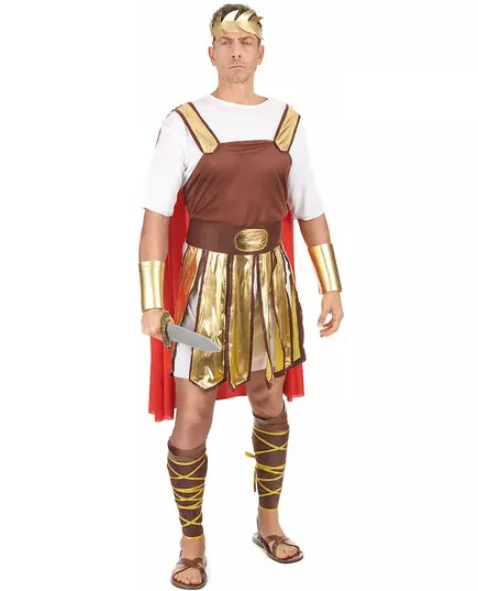 Déguisement gladiateur romain cape rouge homme