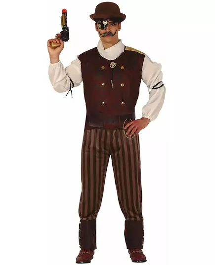 Déguisement steampunk homme, Taille: Medium (48–50)