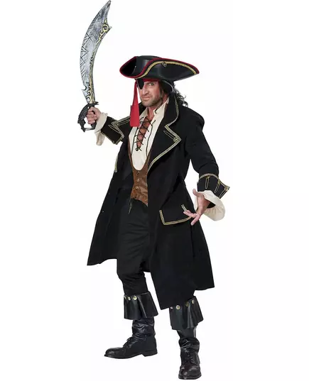 Déguisement homme pirate Deluxe, Taille: Large