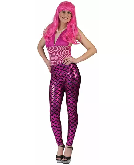 Roze zeemeermin legging voor vrouwen