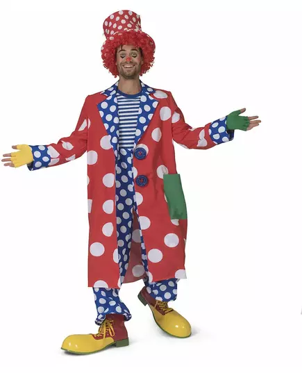 Manteau clown à pois homme