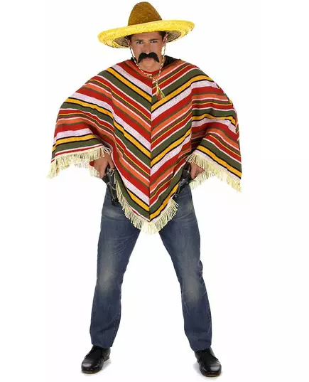Mexicaanse poncho voor volwassenen