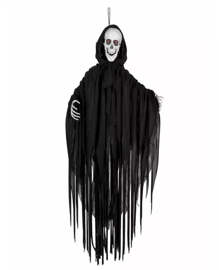 Squelette d'Halloween lumineux, sonore et animé 90 cm