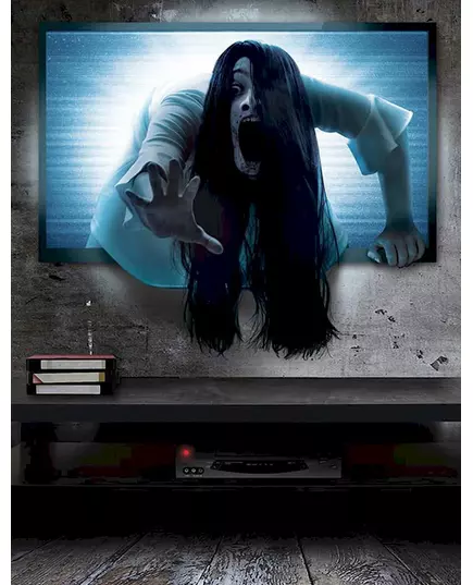 Bezeten TV muursticker 70 x 80 cm