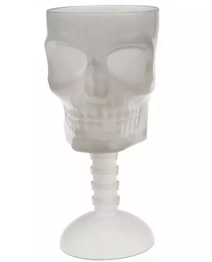 Fosforescerend schedelglas 18 cm