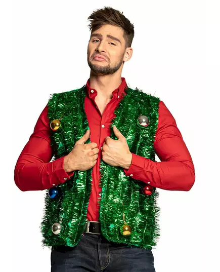 Kerstboomjasje met groene bolletjes voor volwassenen