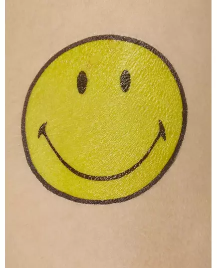 9 veelkleurige Smiley™ tatoeages