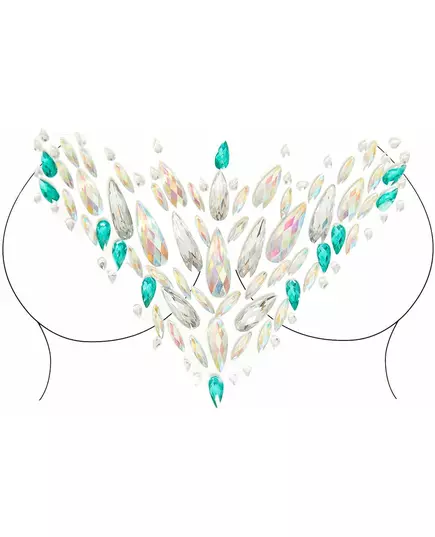 Bijoux pour corps adhésifs sirène adulte