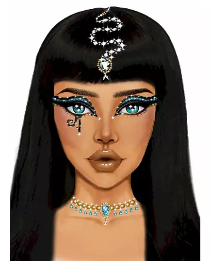 Bijoux pour visage adhésifs Cléopâtre