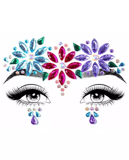 Bijoux pour visage adhésifs dahlia