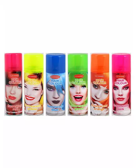 Bombe couleur fluo pour cheveux 125 ml, Couleur: Jaune fluorescent
