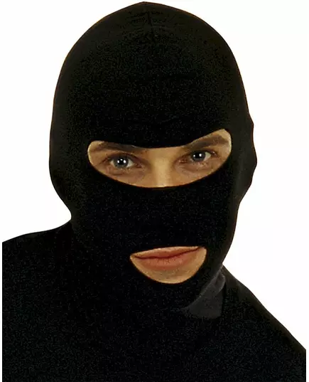cagoule noire pour adulte