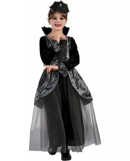 Déguisement comtesse des chauve-souris fille, Taille: 4–6 ans (110–120 cm)