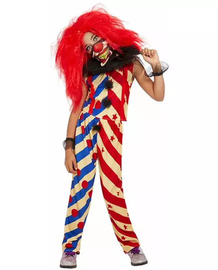 Griezelige clown vermomming voor meisjes