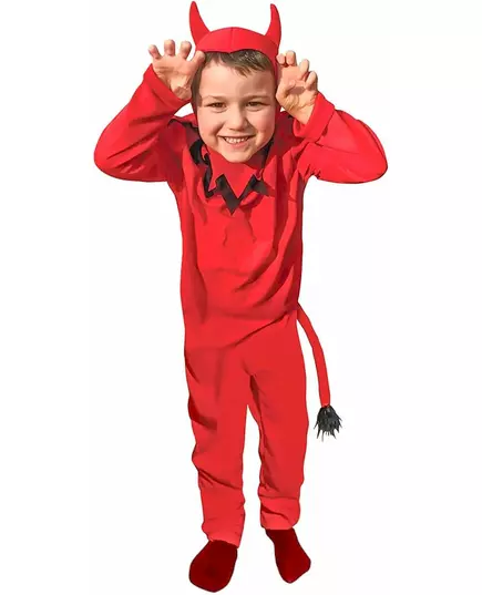 Déguisement diable classique garçon, Taille: 5–6 ans (110 à 116 cm)