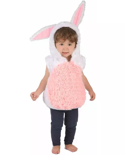 Déguisement lapin blanc et rose sans manches enfant, Taille: 18–24 mois (86–92cm)