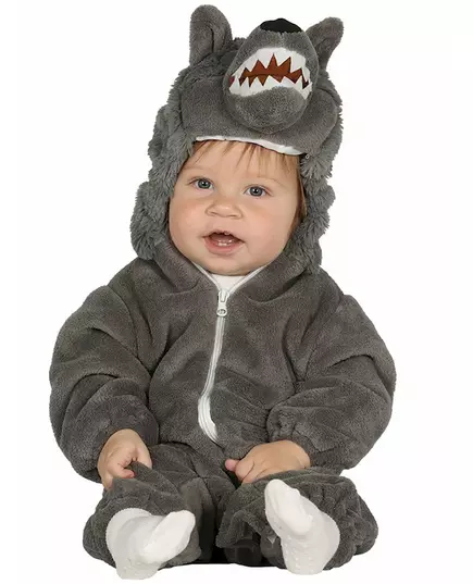 Déguisement loup gris bébé, Taille: 18–24 mois (89–93cm)