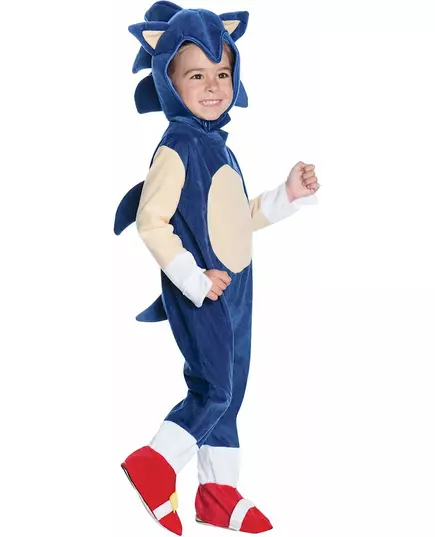 Deluxe Sonic™ kinderkostuum, Maat: 2–3 jaar (83 tot 97 cm)
