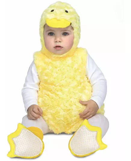 Déguisement petit canard peluche jaune, Taille: 0–6 mois (68 cm)