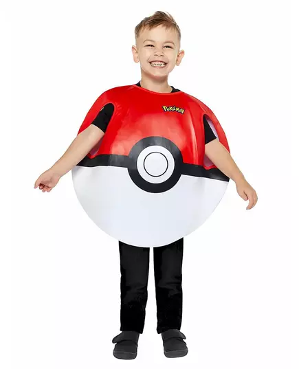 Déguisement Pokéball Pokémon ™enfant, Taille: 3–7 ans (98–122 cm)