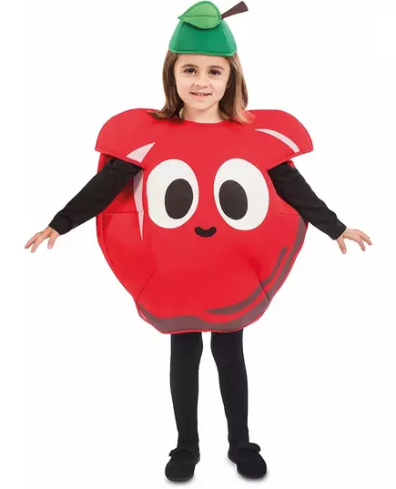 Déguisement pomme rouge enfant, Taille: 3–4 ans (92–104 cm)