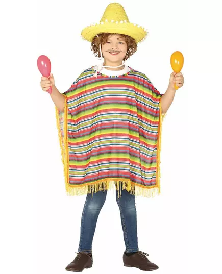 Déguisement poncho mexicain enfant